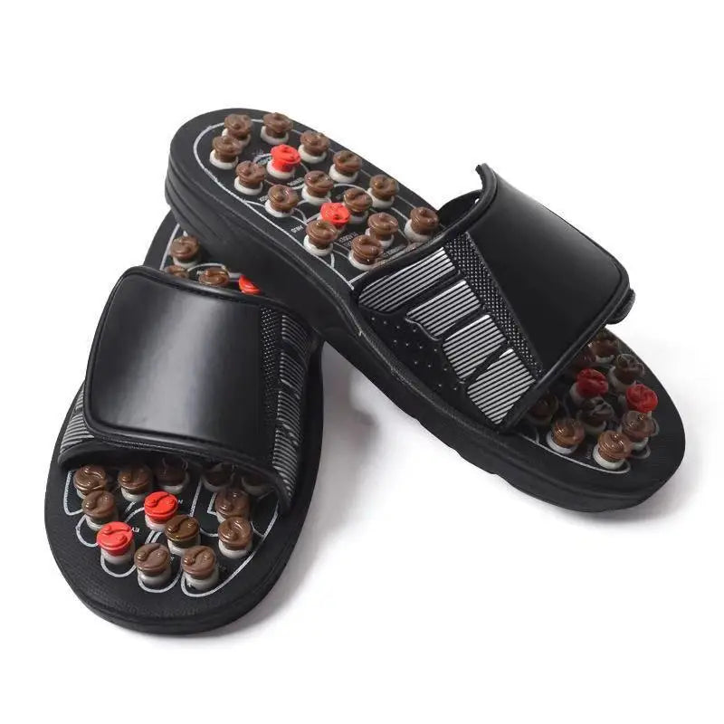 Premium Foot Massage Slippers for Reflexology and Moxibustion – Comfortable Walking Shoes for Pain Relief and Relaxation, 