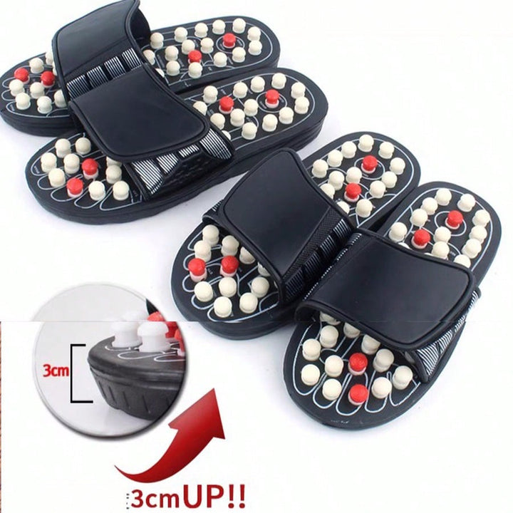 Premium Foot Massage Slippers for Reflexology and Moxibustion – Comfortable Walking Shoes for Pain Relief and Relaxation, 