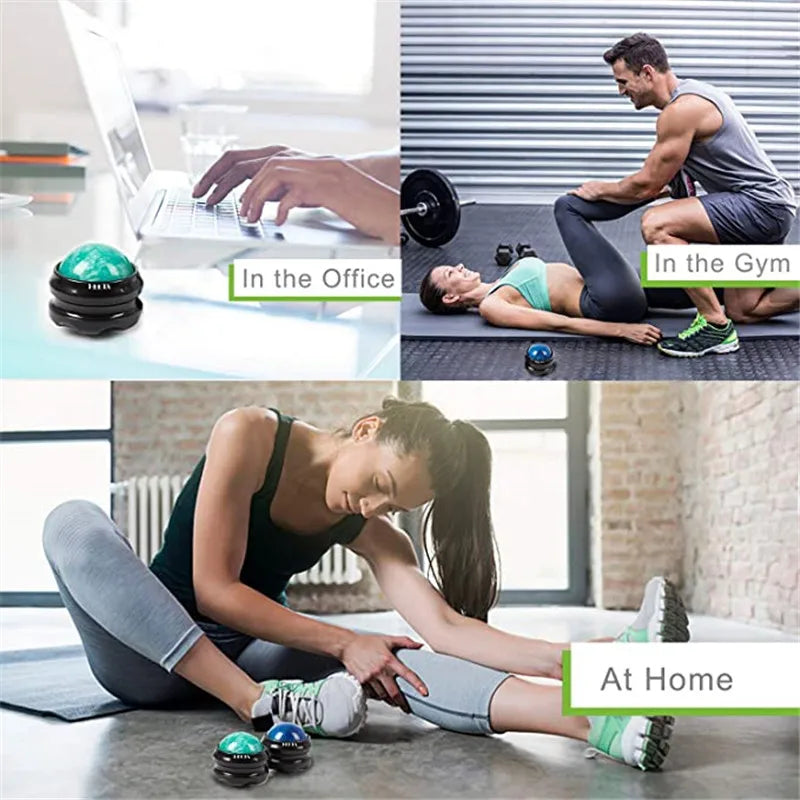 High-Quality Manual Massage Roller Ball for Body Pain Relief - Muscle Relaxation Therapy for Back, Foot, Waist & Hip, Stress