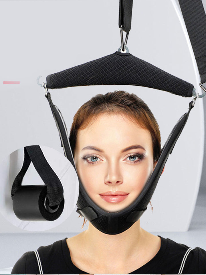 High-Quality Cervical Neck Traction Device for Home Use, Over-Door Neck Stretcher Hammock, Pain Relief & Spine Correction  