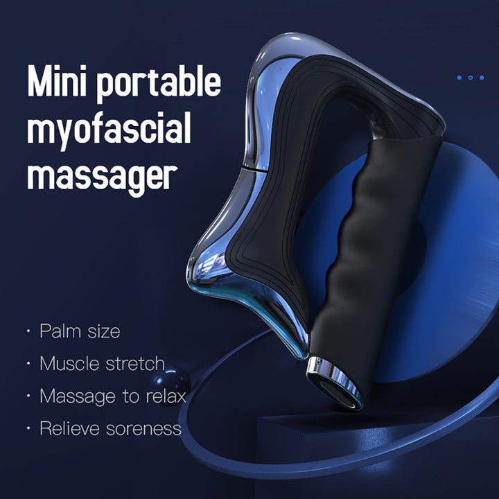 Premium Electric Fascia Massager with NMES Muscle Stimulation, Gua Sha Scraping Tool for Lymphatic Drainage & Pain Relief, 