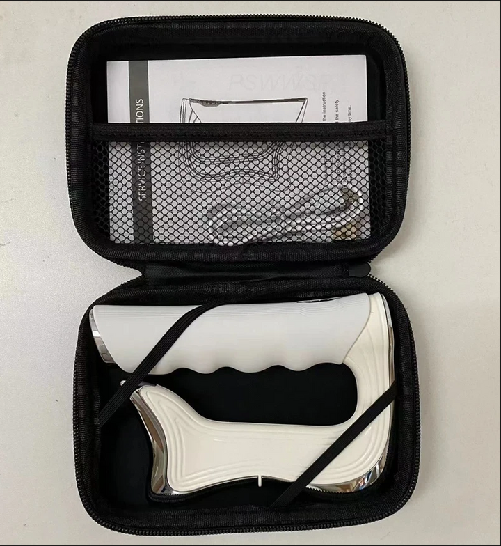 Premium Electric Fascia Massager with NMES Muscle Stimulation, Gua Sha Scraping Tool for Lymphatic Drainage & Pain Relief, 