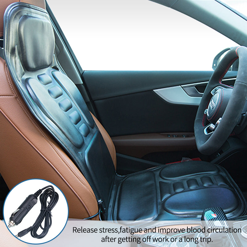 Premium Electric Massage Chair Cushion with Heating & Vibrator – 5-9 Vibration Zones, Adjustable Intensity & Temperature, 