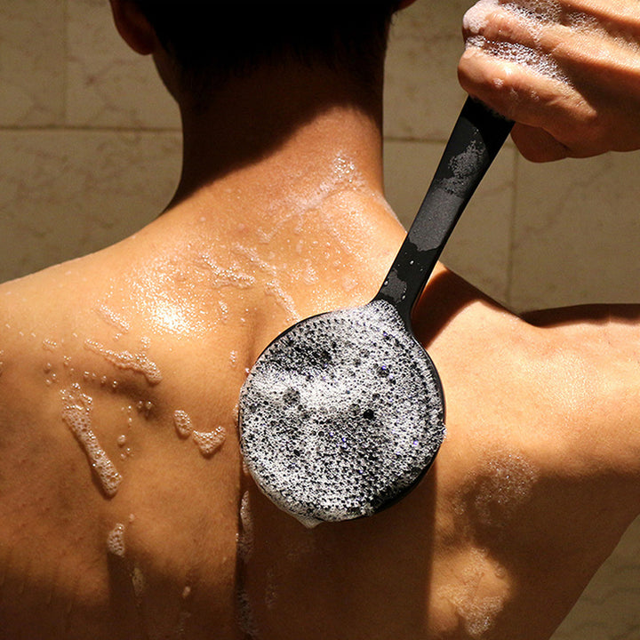 Premium Exfoliating Bath Brush with Soft Handle – Back Scrubbing & Skin Massager, Shower Sponge for Deep Clean, Gentle  