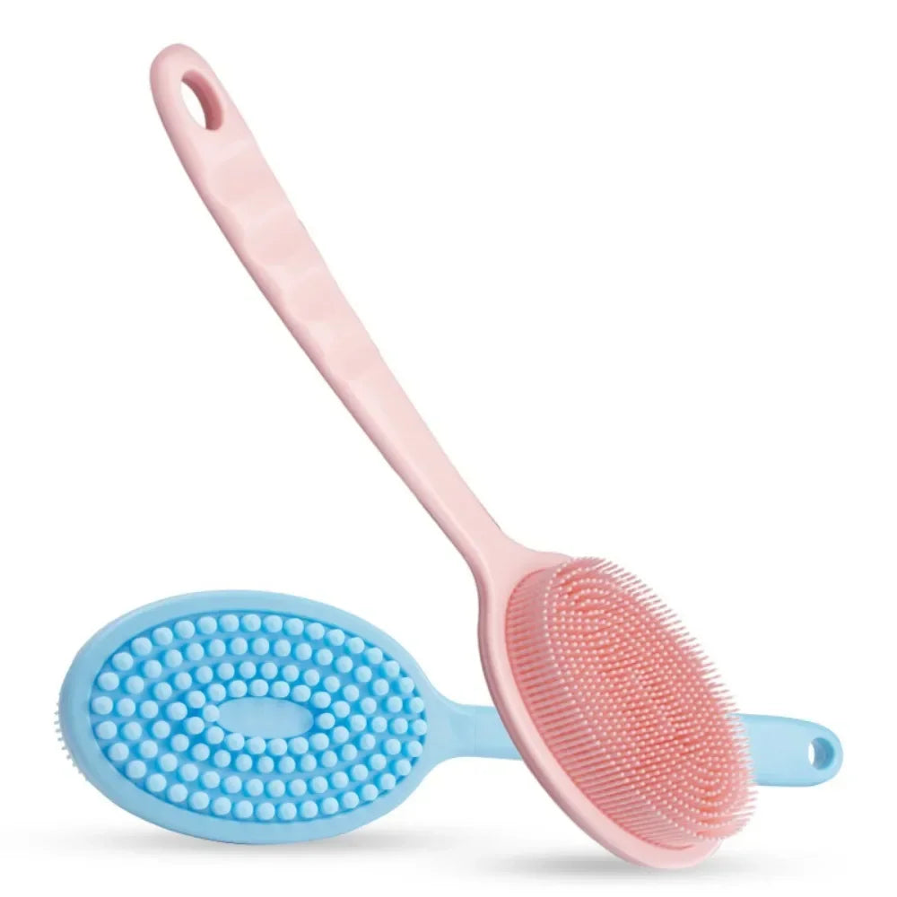 Premium Exfoliating Bath Brush with Soft Handle – Back Scrubbing & Skin Massager, Shower Sponge for Deep Clean, Gentle  
