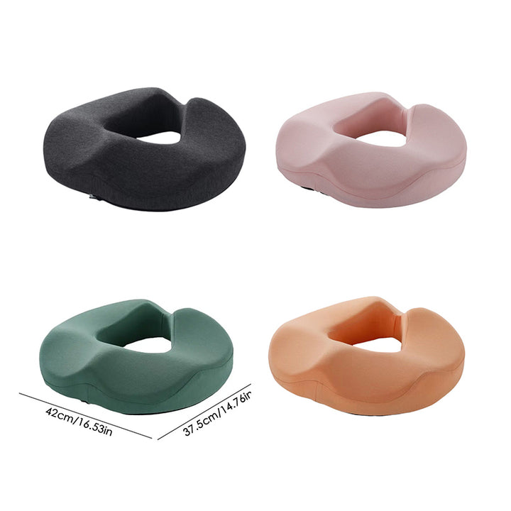 Premium Memory Foam Donut Seat Cushion – Tailbone, Hemorrhoid, Sciatica, and Bed Sore Relief for Office, Travel, or Home Use 