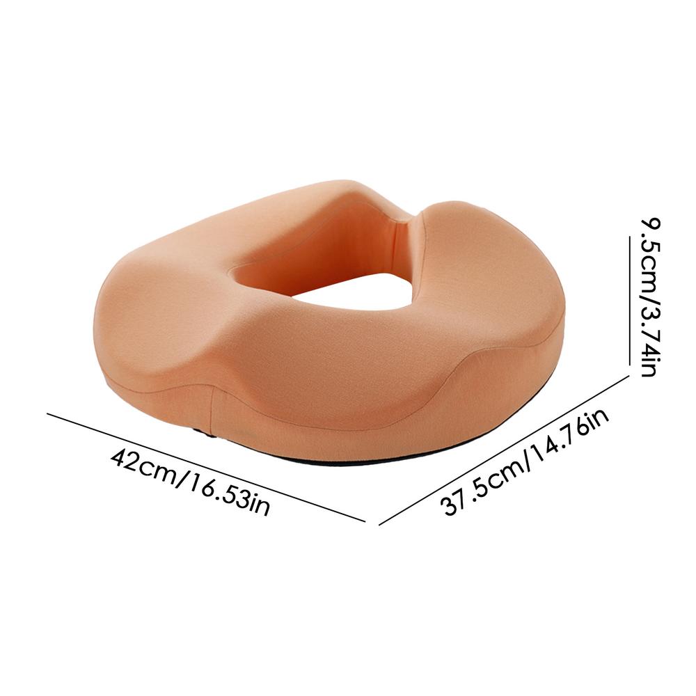 Premium Memory Foam Donut Seat Cushion – Tailbone, Hemorrhoid, Sciatica, and Bed Sore Relief for Office, Travel, or Home Use 