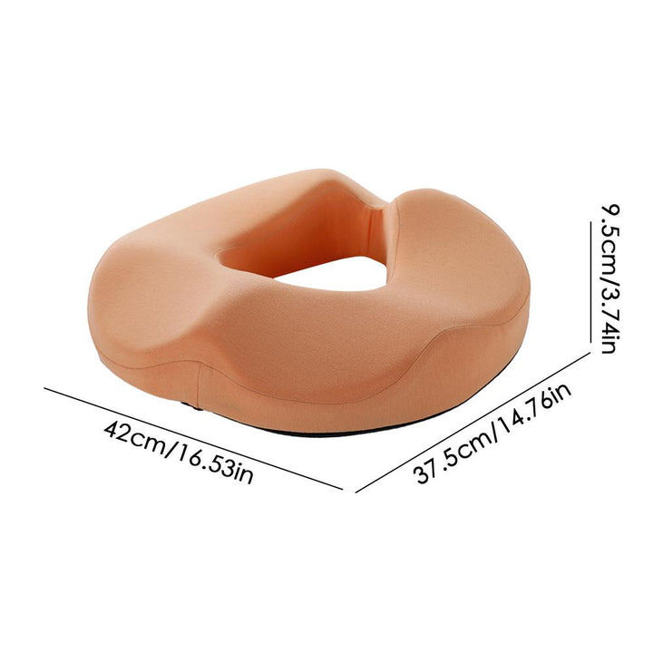 Premium Memory Foam Donut Seat Cushion – Tailbone, Hemorrhoid, Sciatica, and Bed Sore Relief for Office, Travel, or Home Use 