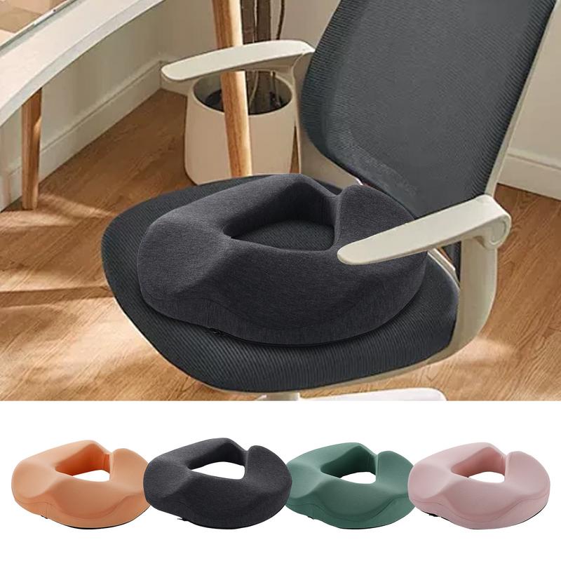 Premium Memory Foam Donut Seat Cushion – Tailbone, Hemorrhoid, Sciatica, and Bed Sore Relief for Office, Travel, or Home Use 
