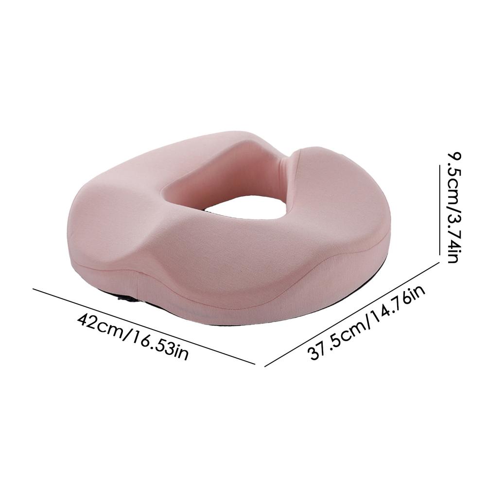 Premium Memory Foam Donut Seat Cushion – Tailbone, Hemorrhoid, Sciatica, and Bed Sore Relief for Office, Travel, or Home Use 
