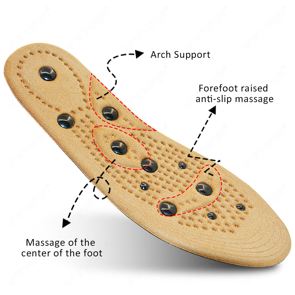 Premium Magnetic Therapy Massage Insoles for Weight Loss - Unisex Foot Acupressure Shoe Pads for Slimming, Comfortable 