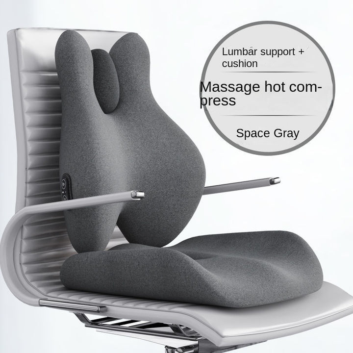 Premium Memory Foam Seat Cushion – Orthopedic Back & Waist Support for Office, Car, & Home – Coccyx Relief, Hip Massage Pad,