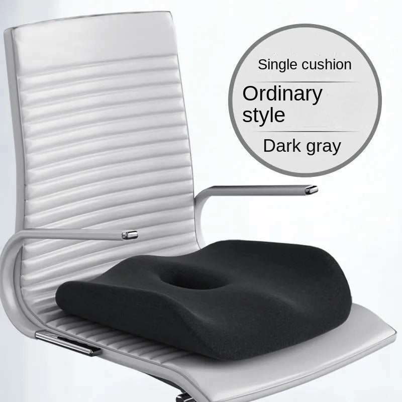 Premium Memory Foam Seat Cushion – Orthopedic Back & Waist Support for Office, Car, & Home – Coccyx Relief, Hip Massage Pad,