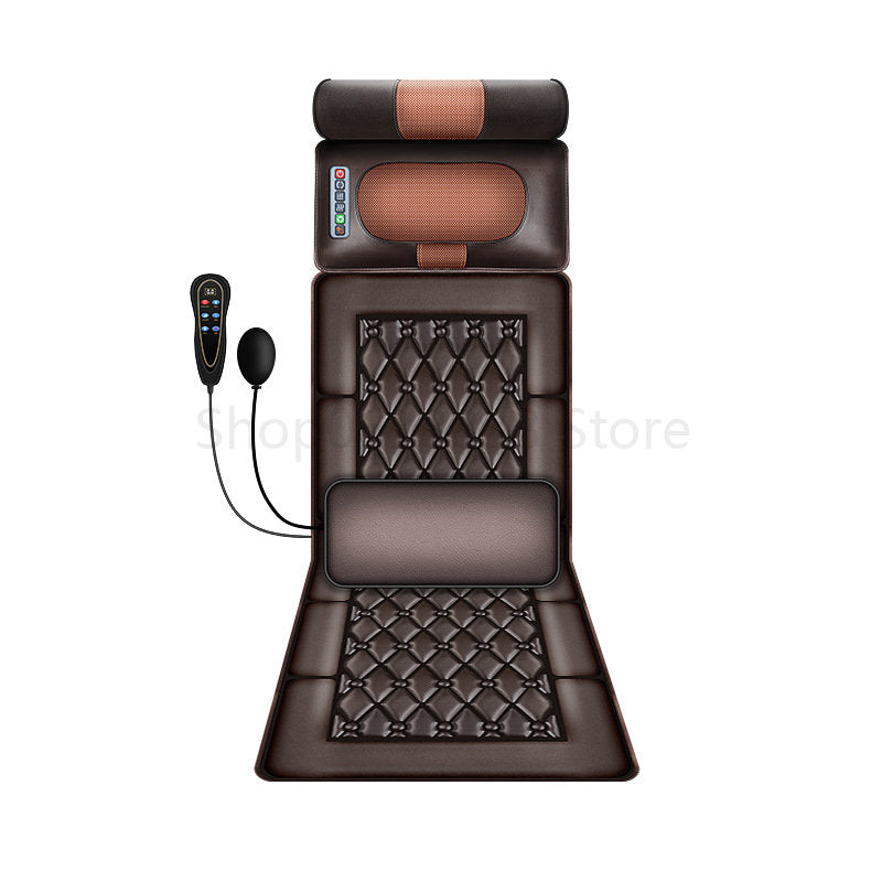 Premium Full Body Electric Massage Mattress with Heating & Vibration – Pain & Stress Relief for Neck, Back, Foot, and Bod