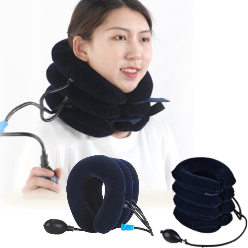 High-Quality Inflatable Neck Collar Pillow for Cervical Traction & Posture Correction, Orthopedic Pain Relief for Neck,
