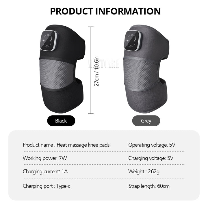 Premium Electric Heating Knee Massager | Intelligent Warm Compress for Joint Protection | Adjustable 45°C-65°C | 3-Second 
