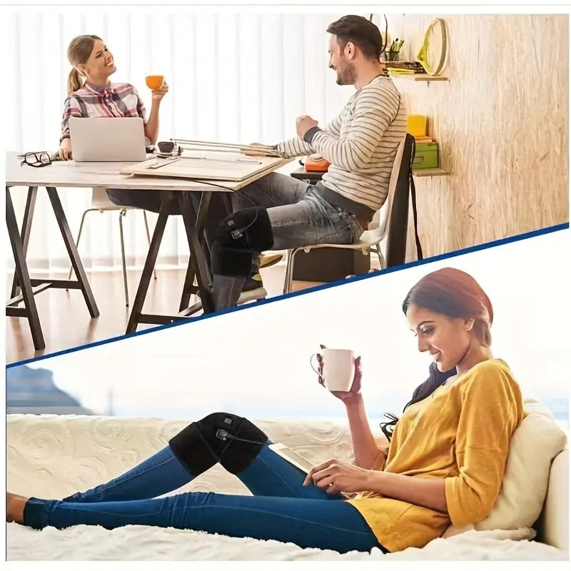 Premium Electric Heating Knee Protection – Adjustable Knee Joint Care Tool with 3 Temperature Levels and One-Click Control 