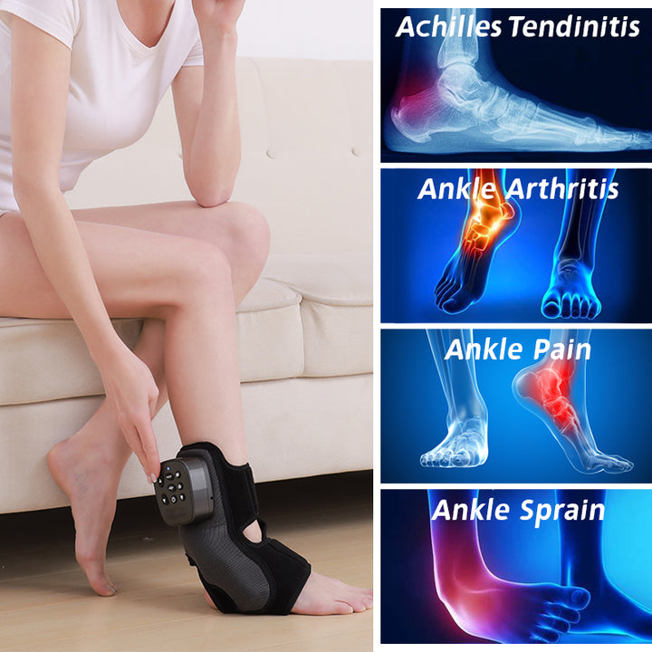 Premium Foot Massager 3 in 1 with Vibration, Air Compression & Heat Compress for Ankle Pain Relief