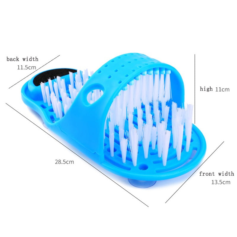 Premium Shower Foot Scrubber Massager – Exfoliating Cleaner Brush for Dead Skin Removal, Foot Spa Slipper, Sand Stone Foot 