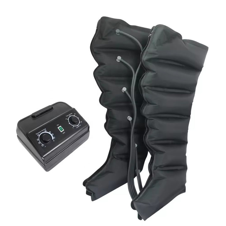 Premium Air Compression Leg Massager for Varicose Veins Relief, Blood Circulation Boost, Adjustable Cuffs, and Relaxation -