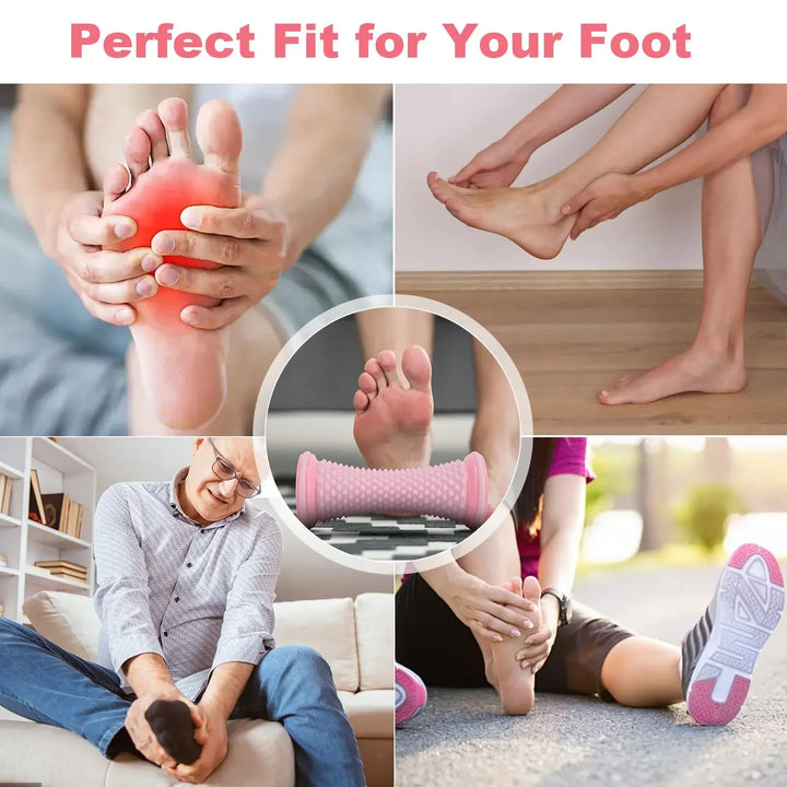 Premium Ergonomic Foot Massage Roller for Heel, Arch & Deep Muscle Relief, Portable Reflexology Massager for Gym, Exercise, 