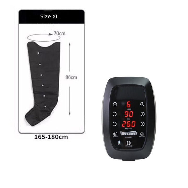 Premium Air Compression Massager for Legs and Feet – 6 Cavity Pressotherapy Boots for Improved Blood Circulation, Relaxation,