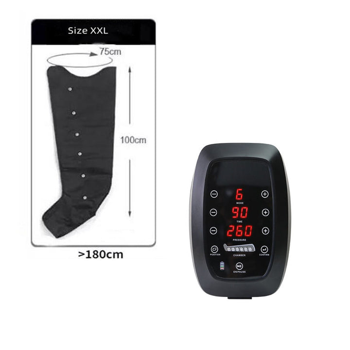 Premium Air Compression Massager for Legs and Feet – 6 Cavity Pressotherapy Boots for Improved Blood Circulation, Relaxation,