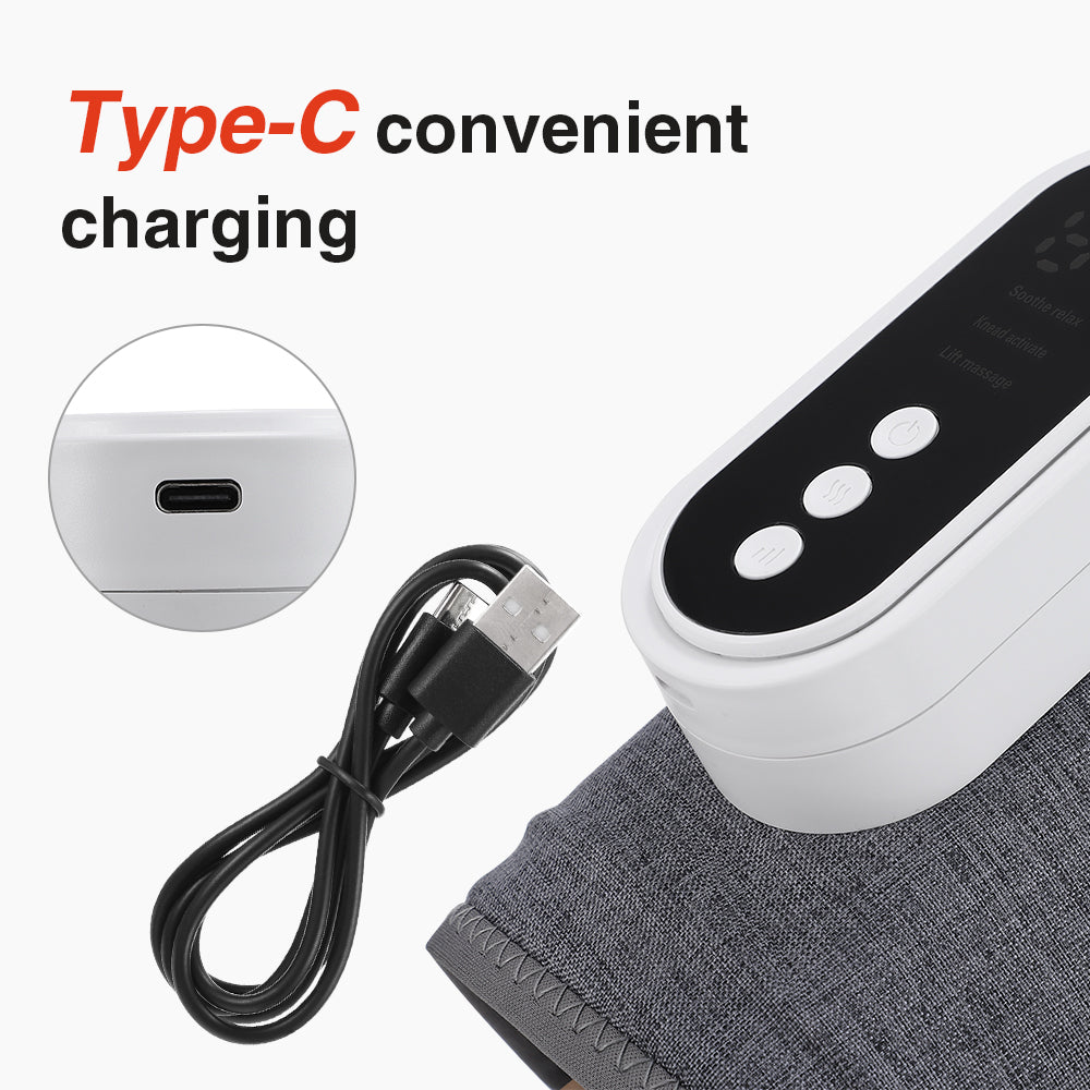 Premium Electric 360° Full Cover Leg Massager with Hot Compress & Vibration - Muscle Relaxation, Fatigue Relief, Adjustable