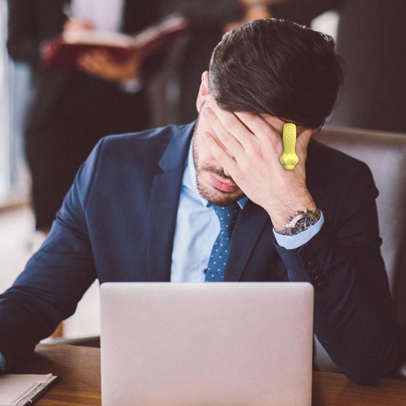 Premium Acupressure Massage Clip for Headache Relief | Finger Joint Meridian Massager for Stress and Anxiety | Portable Hand 