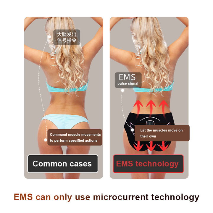 Premium EMS Hip Trainer with Remote Control | 10 Modes & 30 Intensity Levels for Buttocks Toning and Muscle Stimulation | USB