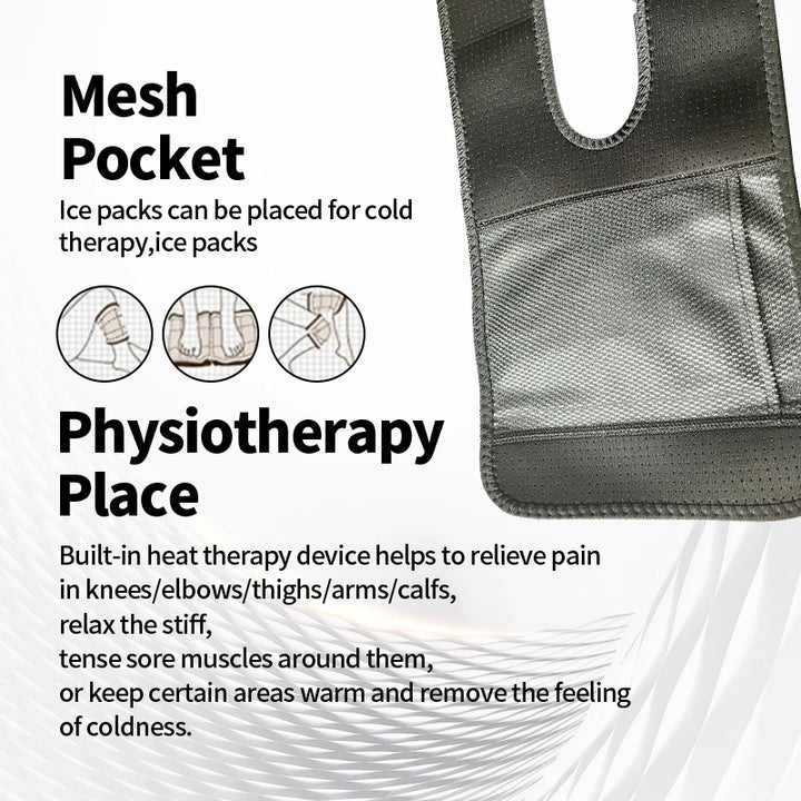 Premium USB Elbow Heating Pad for Arthritis Pain Relief - Thermal Therapy Massager with Adjustable Temperature (40-50°C) for 