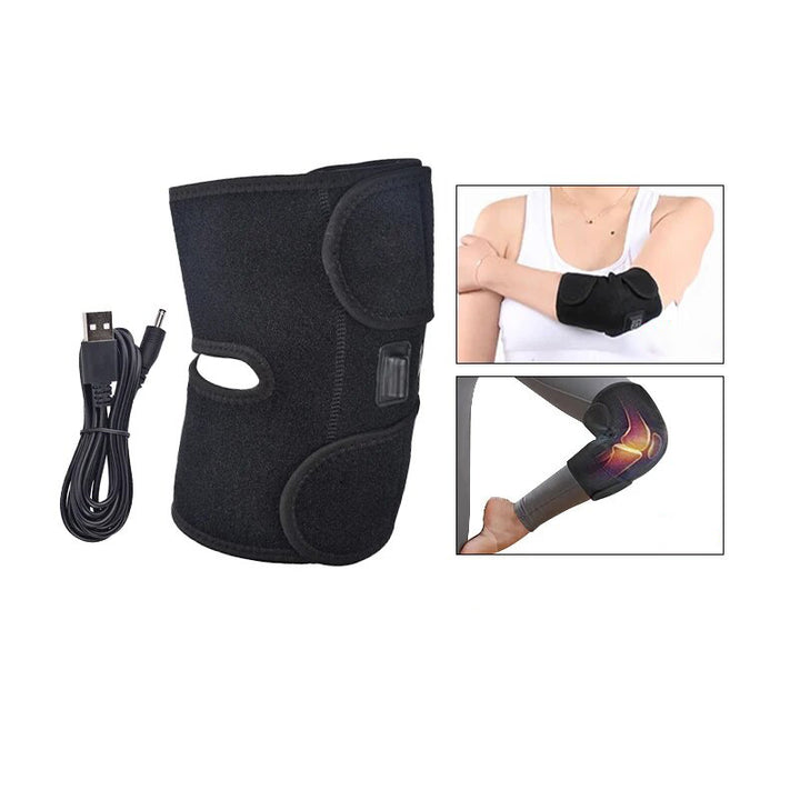 Premium USB Elbow Heating Pad for Arthritis Pain Relief - Thermal Therapy Massager with Adjustable Temperature (40-50°C) for 