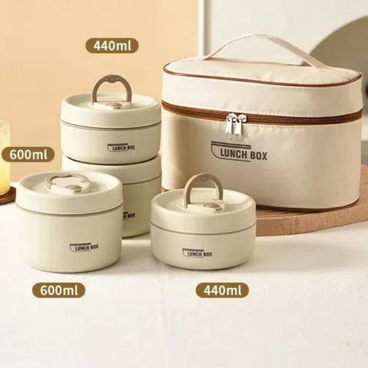 Premium Insulated 304 Stainless Steel Lunch Box – Multi-Layer Design, Microwave Safe, Durable, Leak-Proof, Perfect for On-the