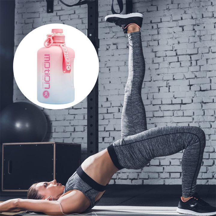 Premium 2.2L Large Capacity Sports Water Bottle – BPA-Free, Gradient Plastic, Portable Kettle with Straw, Leak-Proof, Ideal 