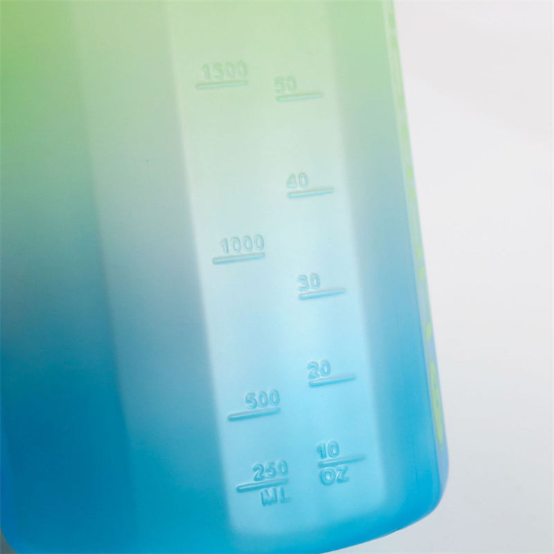 Premium 2.2L Large Capacity Sports Water Bottle – BPA-Free, Gradient Plastic, Portable Kettle with Straw, Leak-Proof, Ideal 