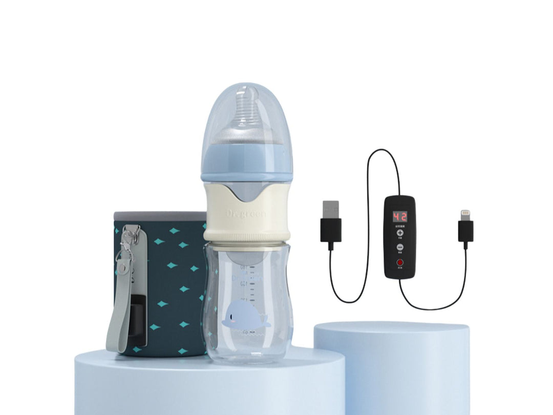 Premium Newborn Baby Bottle – PPSU, Wide Mouth, 150ml-300ml, Removable Nipple, Sealed Isolation, Fast Milk Filling, Pink/Blue