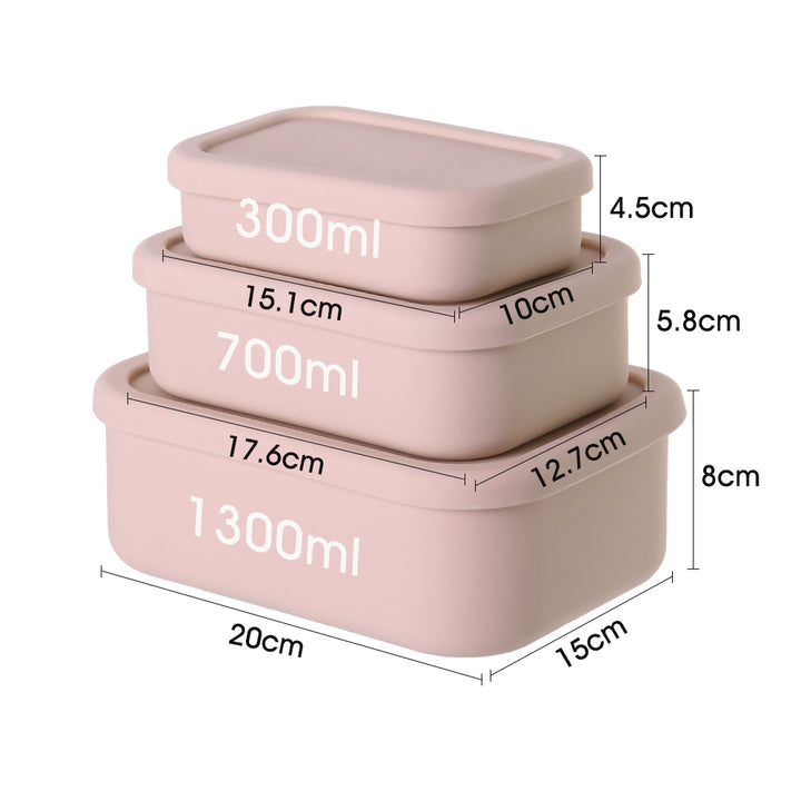 Premium Leak-Proof Bento Lunch Box – Reusable Silicone Meal Prep Container, BPA-Free, Microwave & Dishwasher Safe, Perfect  