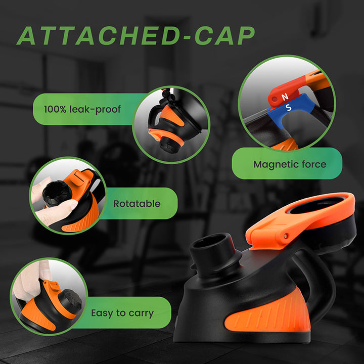 Premium 1.9L Stainless Steel Thermos Bottle – Large Capacity Cold & Hot Vacuum Flask with Rope, Thermal Water Bottle for Gym,