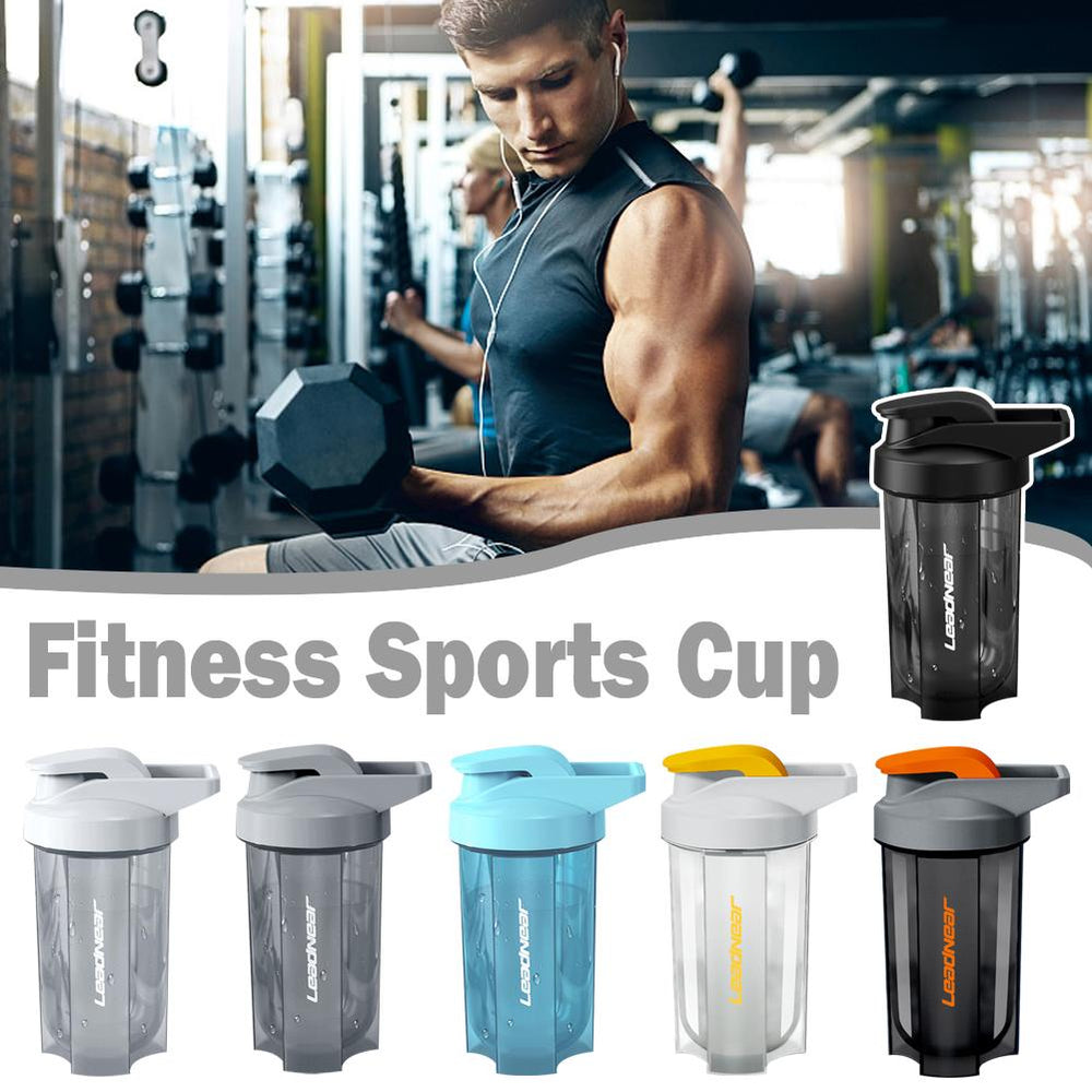 Premium 500ML Portable Sport Shaker Bottle – Leak Proof Protein Powder Shaker for Gym & Fitness – Durable, Easy Grip with 