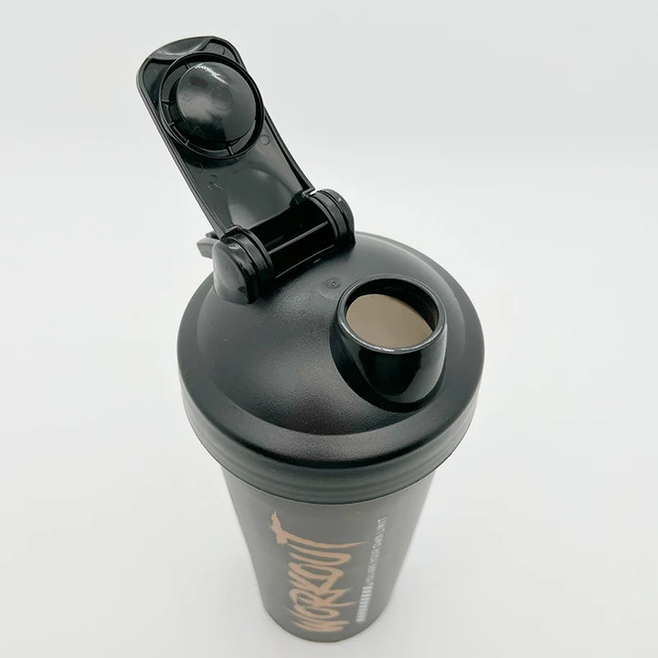 Premium 600ML Shaker Bottle – BPA-Free Sports Water Bottle with Protein Mixer – Portable Travel Cup with Stainless Steel 