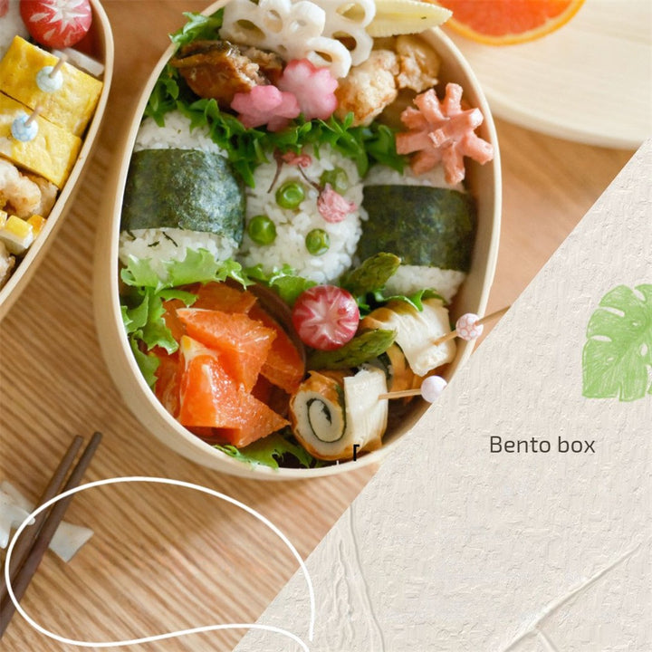 Premium Eco-Friendly Double-Layer Bento Lunch Box – Microwave Safe, 1L Capacity, Health Food Container for Meal Prep, BPA, 