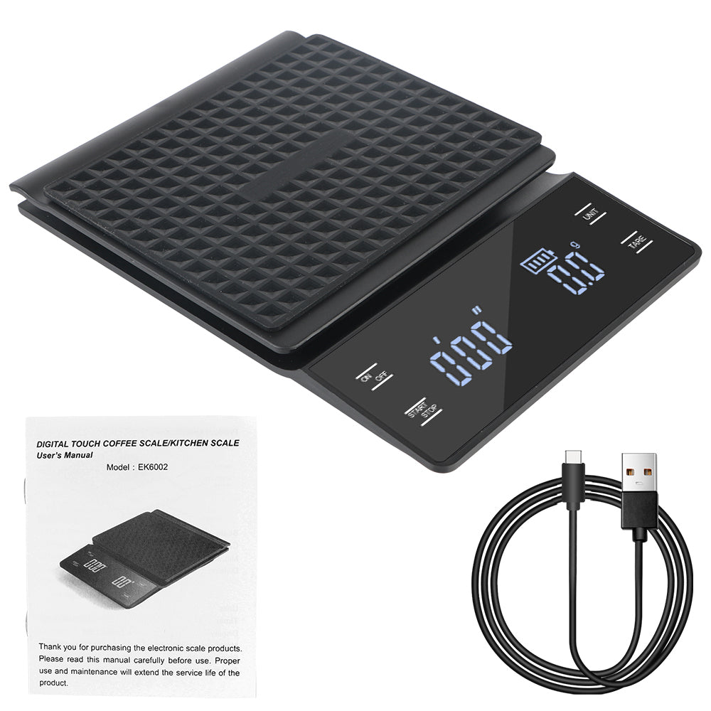 Premium Digital Coffee and Kitchen Scale – Precision Food Scale with Timer, High-Accuracy Mini Electronic Scale for Jewelry 