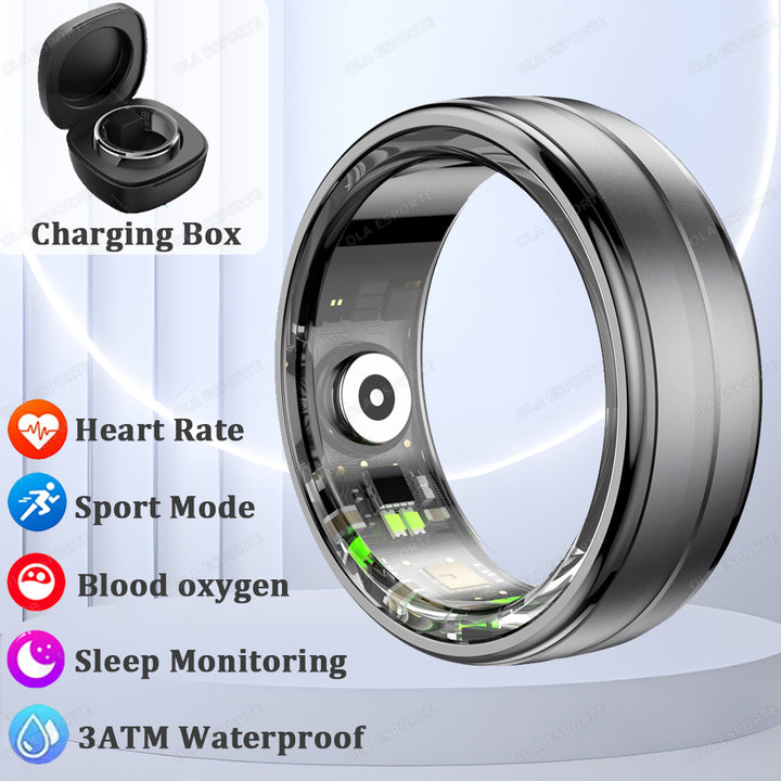 Premium Smart Ring for Men & Women – Health Monitor, Fitness Tracker, Waterproof Design, Multiple Sport Modes