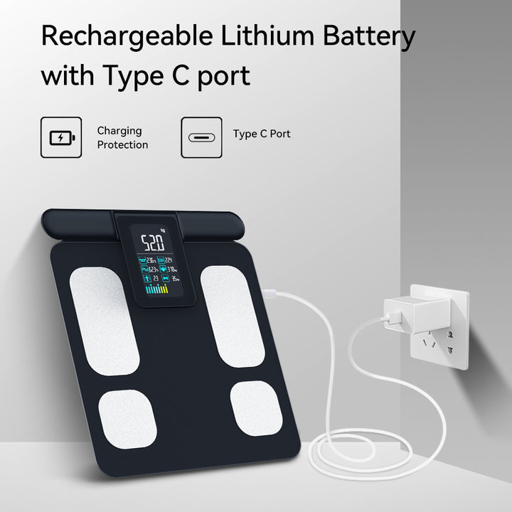 Premium Professional Smart Body Fat Scale – 8 Electrodes Body Composition Analyzer, Bioimpedance Technology, Accurate Weight 