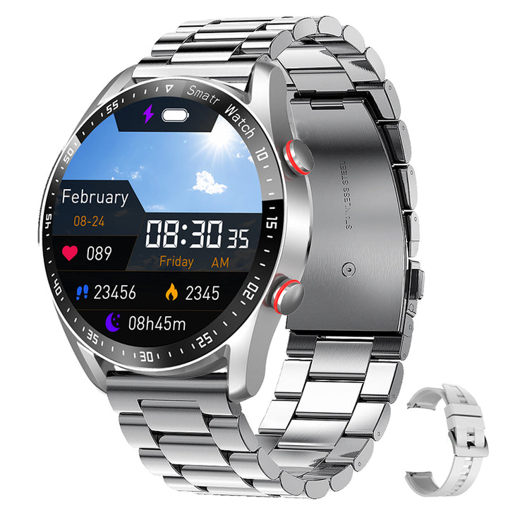 Premium Bluetooth Call Smartwatch for Men - ECG+PPG Health Monitoring, IP67 Waterproof, Heart Rate & Blood Pressure Tracker, 