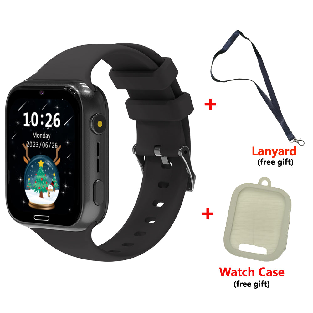 Premium Kids Smart Watch Phone – 2G GSM, LBS Location, SOS, Voice Chat, Camera, Flashlight, Alarm, Silicone Strap,