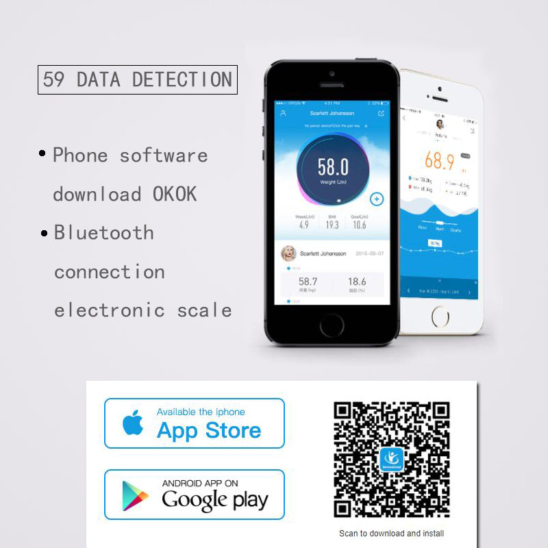 Premium LED Body Composition Scale – Accurate Digital Bathroom Scale with Body Fat Analysis, Bluetooth Connectivity, Health 