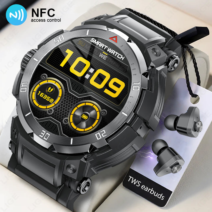 Premium Smartwatch with 1.43" AMOLED Display – GPS, 5ATM Water Resistance, 21-Day Battery Life, 100+ Sports Modes, Bluetooth 