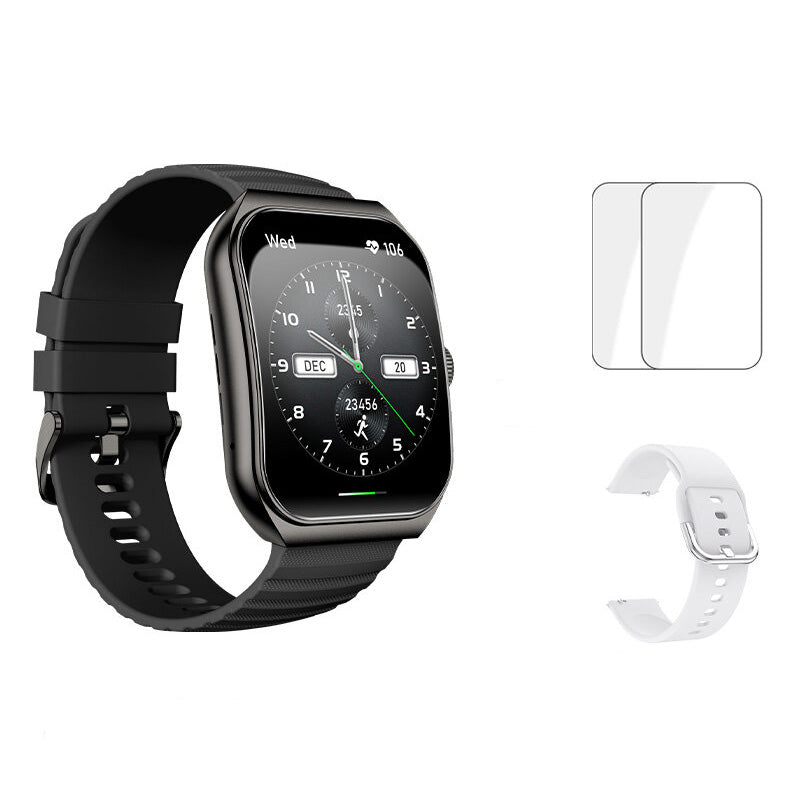 Premium Smartwatch with 1.96" Curved AMOLED Display, Bluetooth Calling, IP68 Waterproof, 100+ Sports Modes, AI Voice 