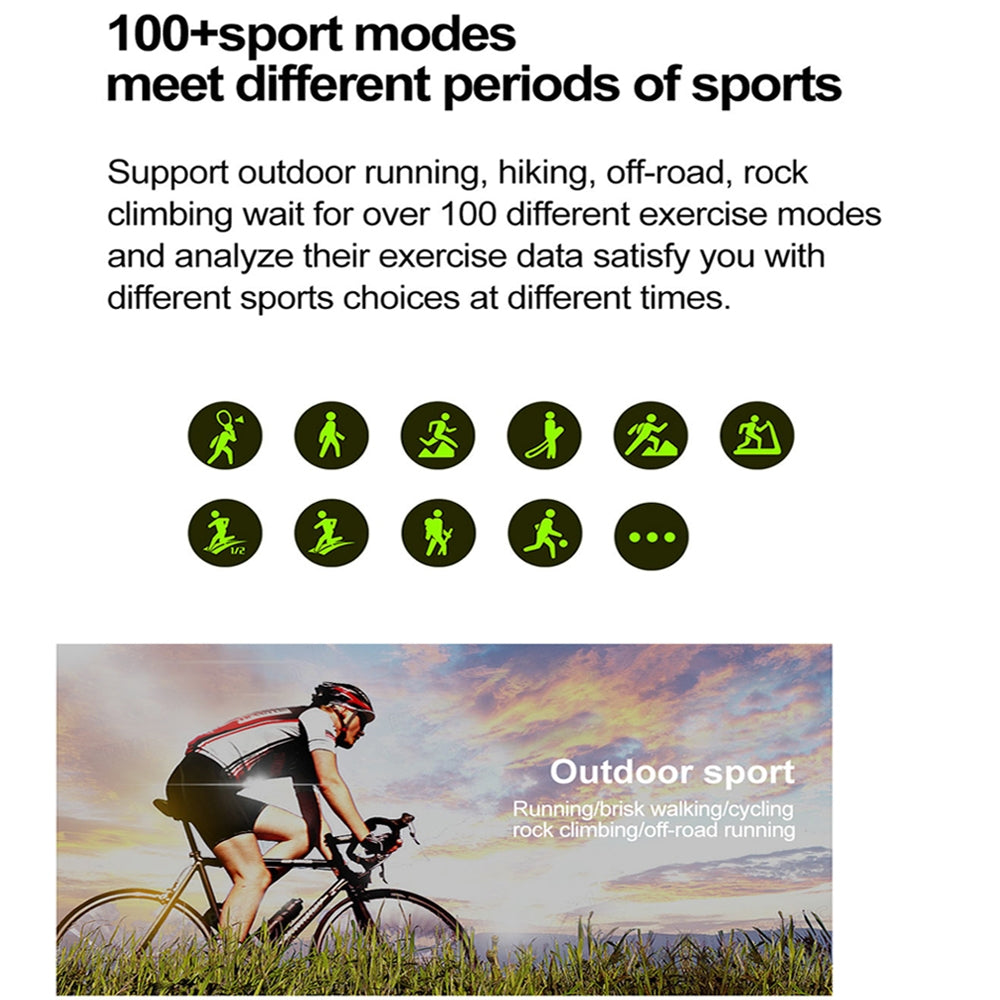 Premium GPS Fitness Tracker Smartwatch with 1.99 Inch HD Screen, Heart Rate, Blood Pressure, ECG, Blood Oxygen Monitoring – Bluetooth Call, NFC, 100+ Exercise Modes, Waterproof - StrengthXPhysiotherapy